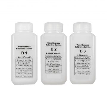 Water hardness calibration solution set B1-B2-B3