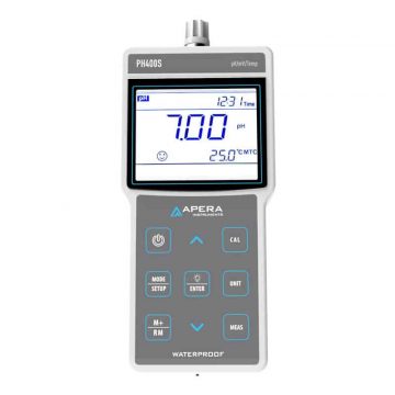 PH400S portable pH meter with GLP data management and USB output
