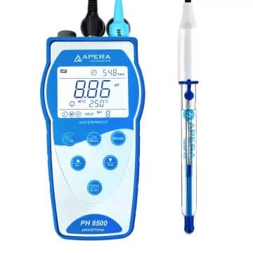 PH8500-HF pH meter for strong acid and hydrofluoric acid with GLP memory function and data output