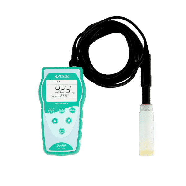 DO850 tragbares Messgerät für gelösten Sauerstoff (DO für dissolved oxygen) und weitere tragbare Messgeräte für verschiedene Parameter