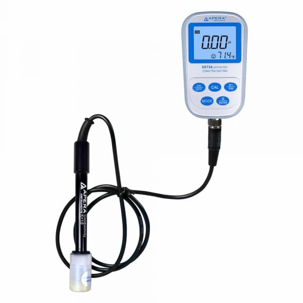 sx736 mit 2301T-S Leitfähigkeit (EC)-/ Temperatur-Elektrode