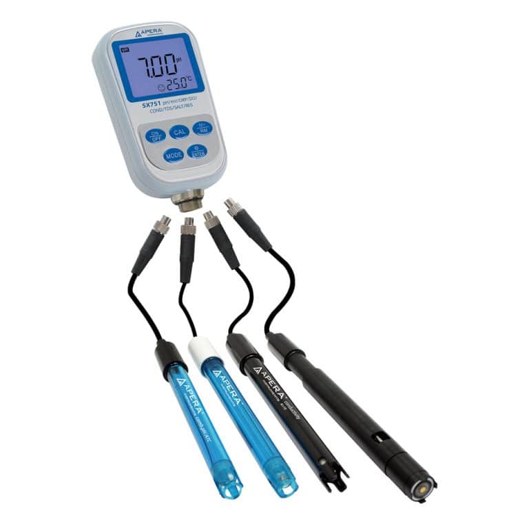 SX751 portable pH/Dissolved Oxygen (DO)/ORP/Conductivity (EC)/TDS