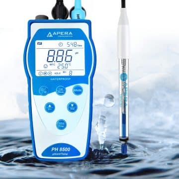 PH8500-HT pH-Messgerät für Hochtemperatur- und Laugenlösungen mit GLP-Speicherfunktion und Datenausgabe