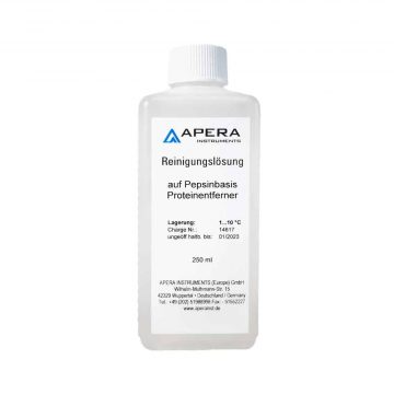 Pepsin-based electrode cleaning solution